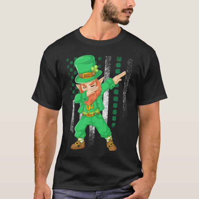 Camiseta presente de Dia de São Patrício leprechaun (Frente)