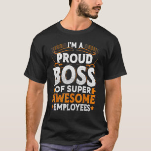 Camiseta Presente de Dia do Chefe Agradecimento aos Funcion