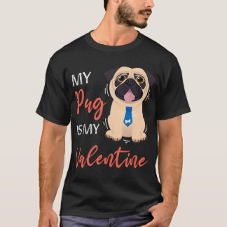 Camiseta Presente de Dia dos Namorados, Pug, presente de pu