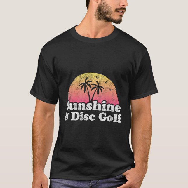Camiseta Presente de Disco de Golfe - Sol e Disco de Golfe  (Frente)