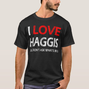 Camiseta Presente De Diversão Escocês Do Haggis Da Escócia