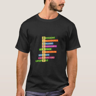 Camiseta Presente de Diversidade de Direitos