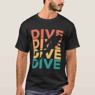 Camiseta Presente De Divisor De Vintagem Retroativa Para Di