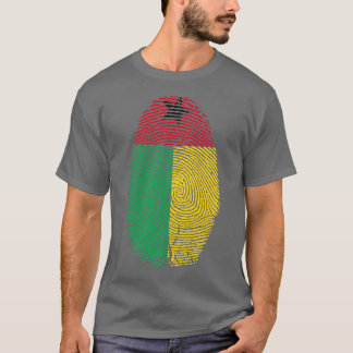 Camiseta Presente de DNA em impressões digitais da Guiné-Bi