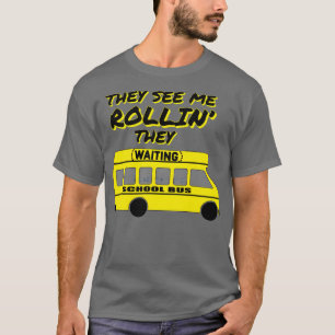 Camiseta Presente de driver de barramento de escola engraça