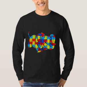 Camiseta Presente de elefante de consciência do autismo