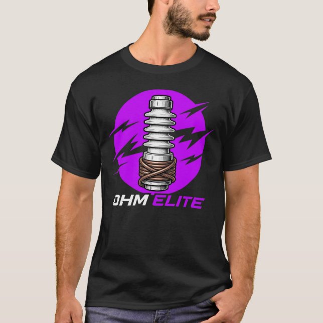 Camiseta Presente de Eletricista Elite Ohm Alta Tensão (Frente)