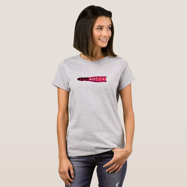 Camiseta Presente de Elétrico de Menina Humorosa (Frente Completa)