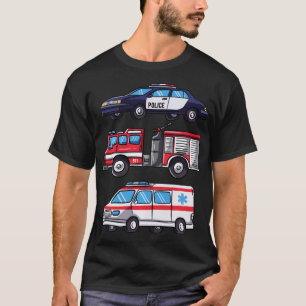 Camiseta Presente de emergência para carrinho de incêndio d