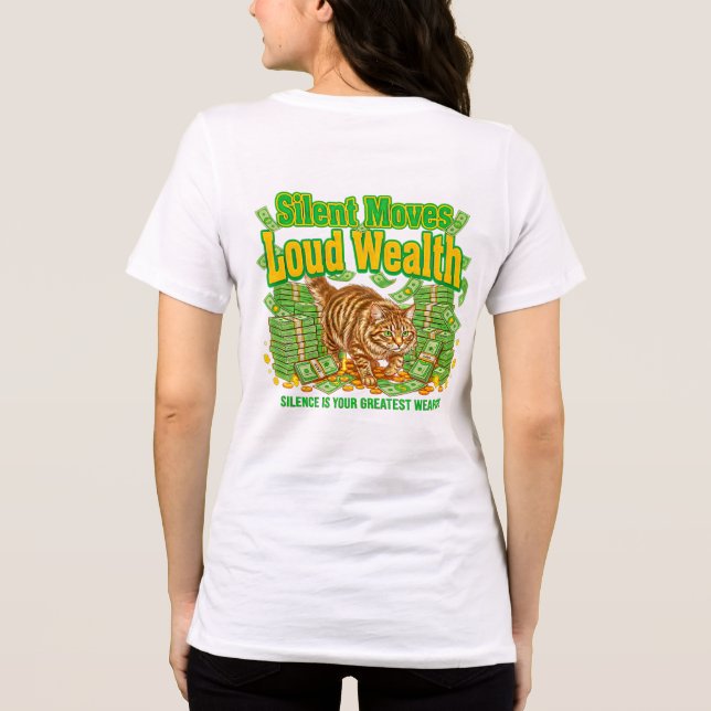 Camiseta Presente de Empoderamento para Mulheres de Negócio (Verso)