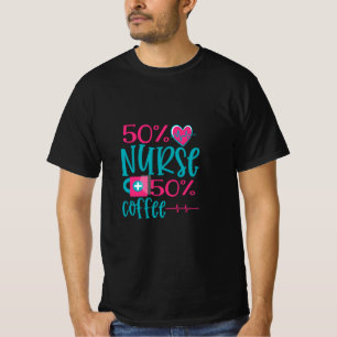 Camiseta Presente de Enfermeira   50 Enfermeiro 50 Café