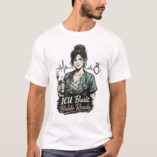 Camiseta Presente de Enfermeira de UTI para Noiva Solteira