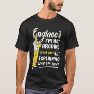 Camiseta Presente de Engenheiro de Engenharia Engraçado