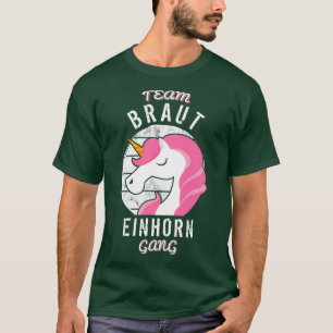 Camiseta presente de engrenagem do noivo unicórnio da festa