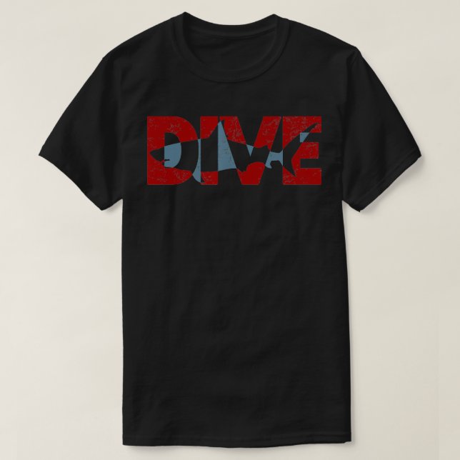 Camiseta Presente de engrenagens de mergulho SCUBA (Frente do Design)