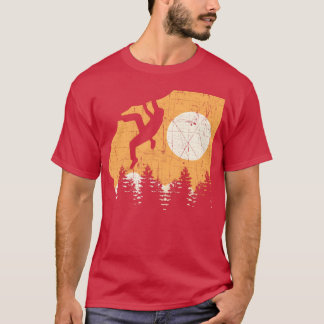 Camiseta Presente de Escalada de Rocha Vintage para menino