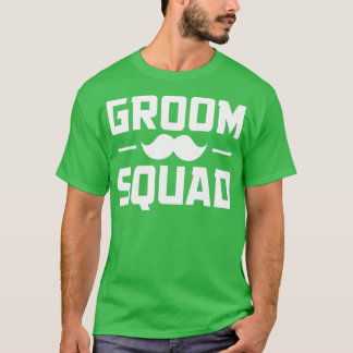 Camiseta Presente De Esquadrão De Groom Para Solteiro De Pr