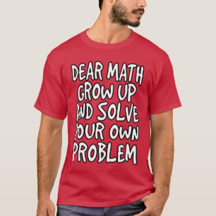 Camiseta presente de estudante de engenharia de matemática