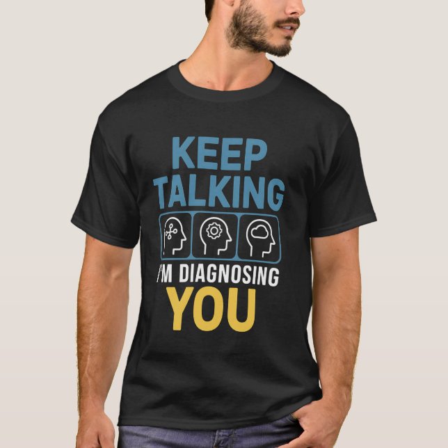 Camiseta Presente de Estudante de Psicologia Piada Terapeut (Frente)