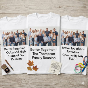 Camiseta Presente de Evento de Grupo Personalizado com Foto