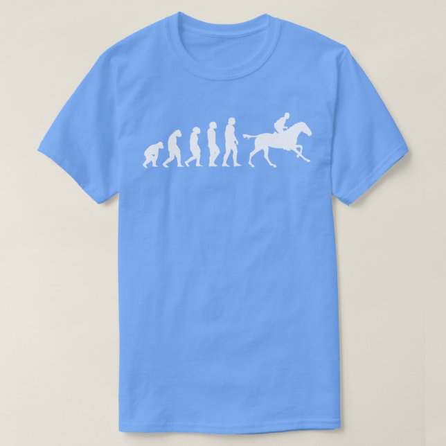 Camiseta Presente de Evolução da Evolução do Cavalo (Frente do Design)