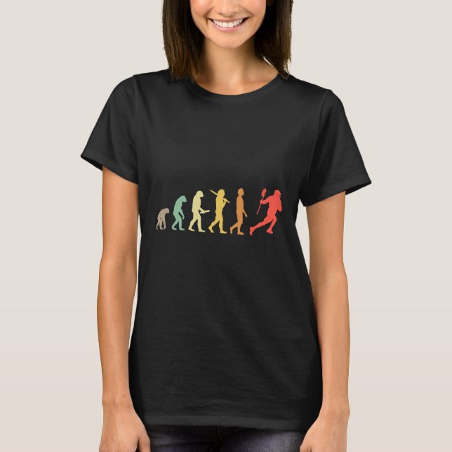 Camiseta Presente De Evolução Da Lacrosse Para Jogadores De (Frente)