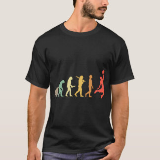 Camiseta Presente De Evolução De Basquete Retroativo Para A