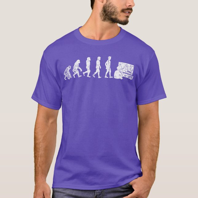 Camiseta Presente de evolução do jogador de videogames Vinh (Frente)