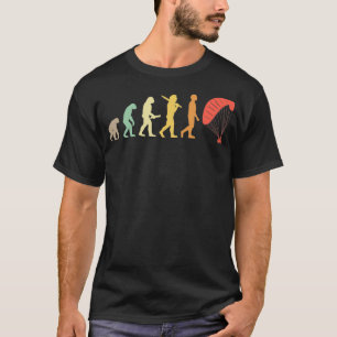 Camiseta Presente De Evolução Parapente Retroativa Para Par