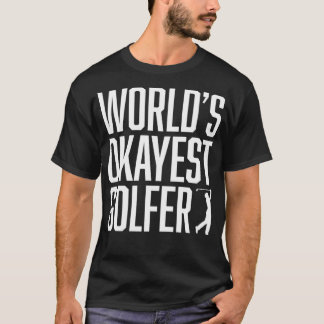 Camiseta Presente de Excelente de Golfe mais Okayest do Mun