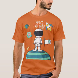 Camiseta Presente de Exploração do Explorador de Espaço Ins