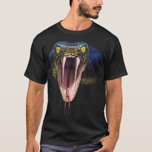 Camiseta Presente de fantasia de Cobra de Halloween preto a