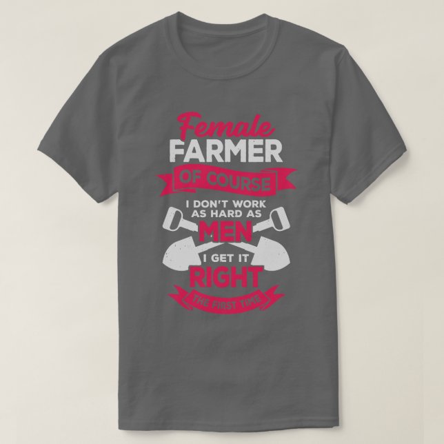 Camiseta Presente de Fazenda de fazenda feminina (Frente do Design)