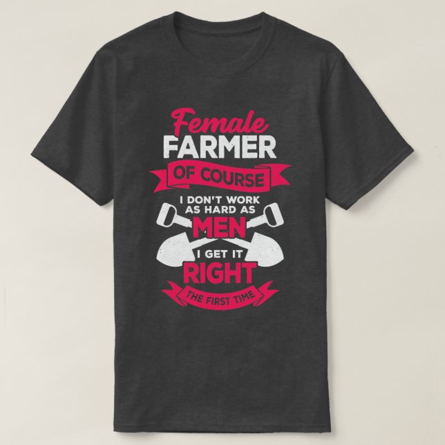 Camiseta Presente de Fazenda de fazenda feminina (Frente do Design)