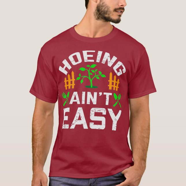 Camiseta Presente de Fazenda Engraçado de Hoeing (Frente)