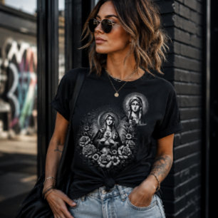 Camiseta Presente de Fé Católica Cristã Católica Santa Mari