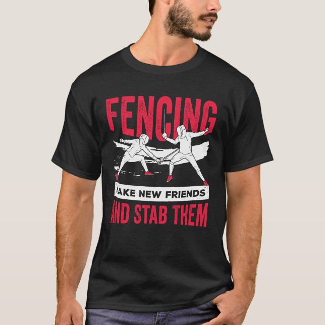 Camiseta Presente de Fencer Fenciador Engraçado (Frente)