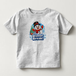 Camiseta Presente de Férias de Inverno para Crianças