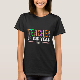 Camiseta Presente De Festa Do Professor Do Ano Apreciação D