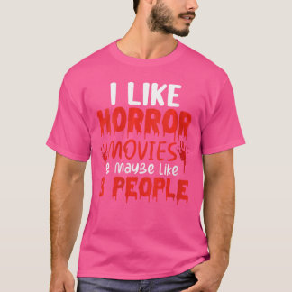 Camiseta Presente de filme de terror feminino Ideia de film