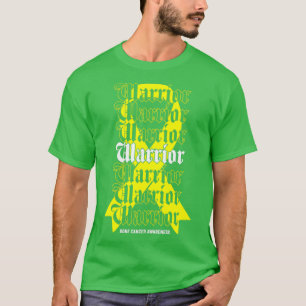 Camiseta Presente de fita amarela do guerreiro da consciênc