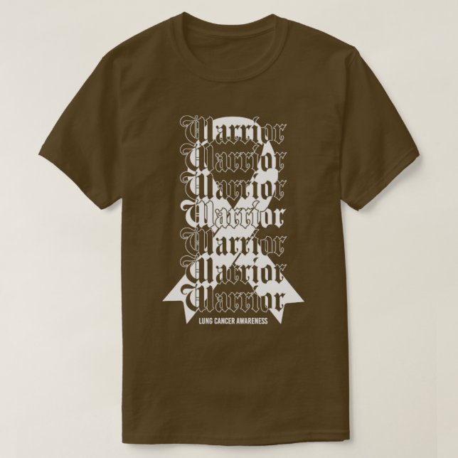 Camiseta Presente de fita branca do guerreiro de conscienti (Frente do Design)