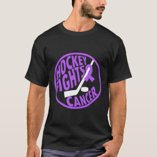 Camiseta Presente de Fita Roxa do Hockey Divertido Contra o