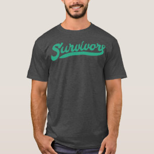 Camiseta Presente de Fita Verde Sobrevivente de Consciência