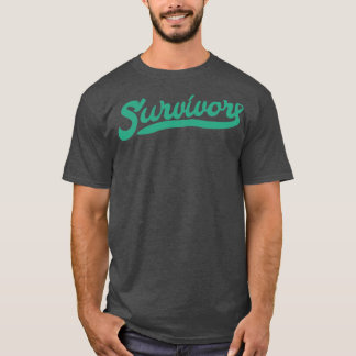 Camiseta Presente de Fita Verde Sobrevivente de Consciência