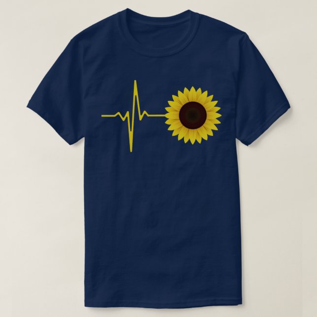 Camiseta Presente de Flor de Girassol (Frente do Design)