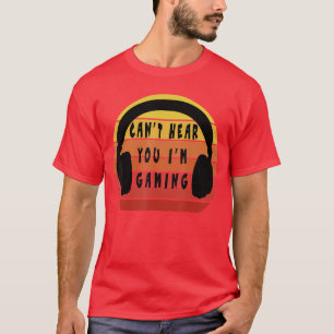 Camiseta Presente de Fone de Ouvido Vintage para Gamer Dive