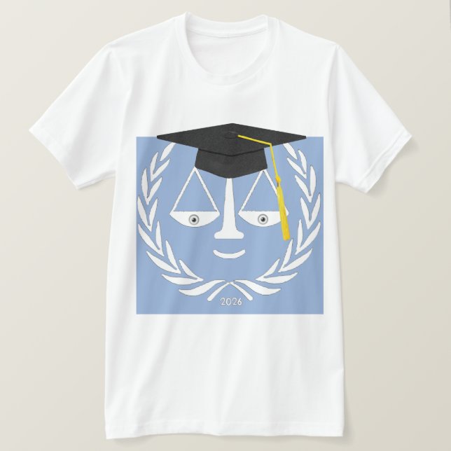 Camiseta Presente de Formatura da Faculdade de Direito (Frente do Design)