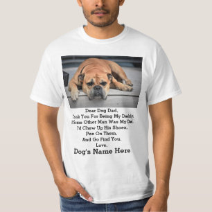 Camiseta Presente de foto do Dia de os pais de pai personal