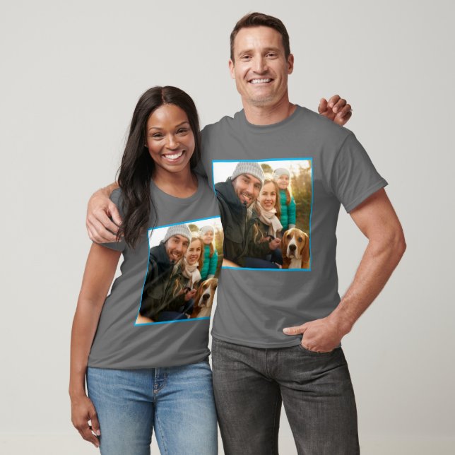 Camiseta Presente de Foto | Foto da família personalizada m (Unissex)